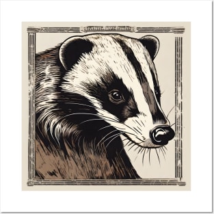 Ai Generated Badger Posters and Art